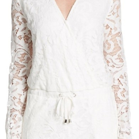 COPY - BB Romeo & Juliet Couture White Lace Romper - Picture 3 of 6